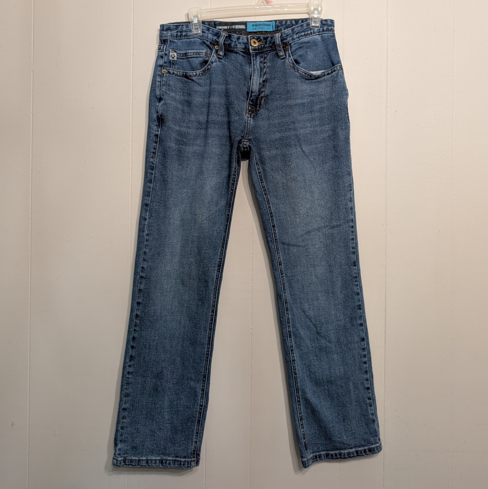 Hooey X Rock And Roll Denim Men's Classic Blue Straight Jeans